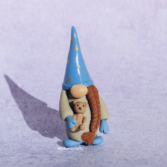 Miniature Gnome (Gonk) 'Sova' with Teddy Bear