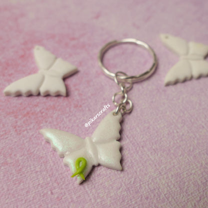 Butterfly keyrings for Cancer Research Charity