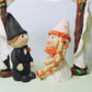 Wedding gnomes set with wedding arch, miniature figures from polymer clay, House decoration, Couples gift ideas, Wedding cake topper