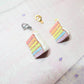 Pastel Rainbow Cake Charm/ Pendant/ Keyring/ Friendship charms/ Gift idea/ Miniature food charm
